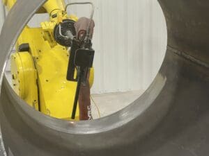 cold spray applied to metal pipe